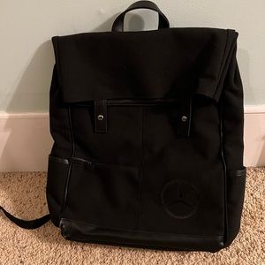 Mercedes Benz Backpack Black Laptop Office Camping Hiking Travel Expandable